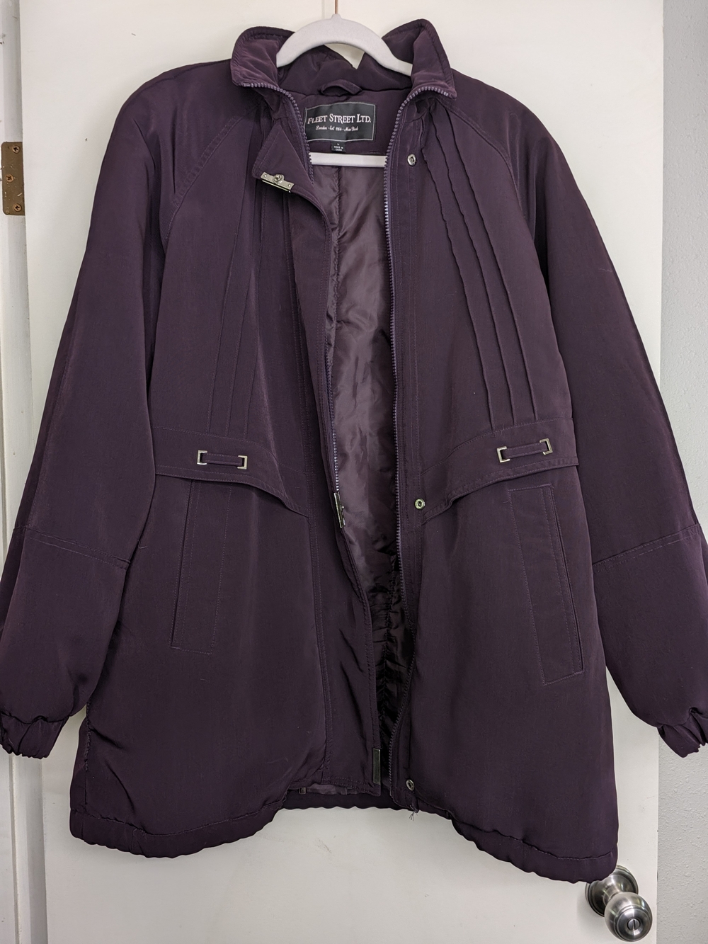 Fleet Street Ltd Women's Plum Puffer Jacket